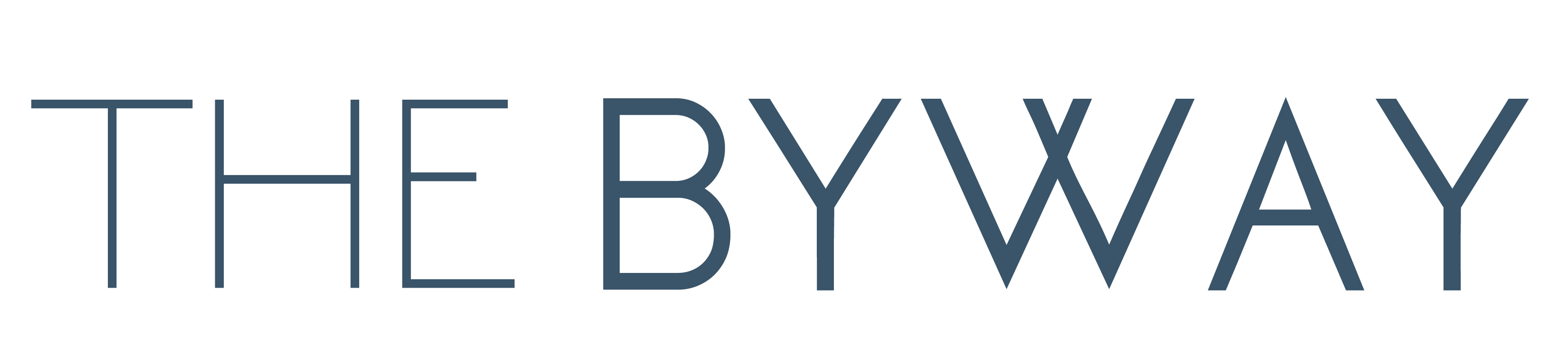 The image shows the text "THE BYWAY" in large, bold letters.